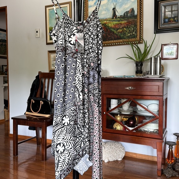 Candy Couture Sleeves Asymmetrical Hem Summer Dress - Picture 6 of 8